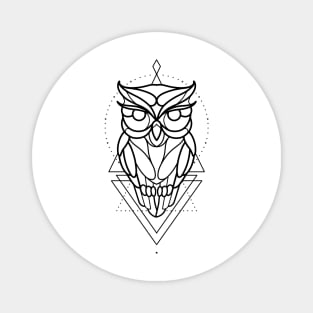 Linework owl design Magnet